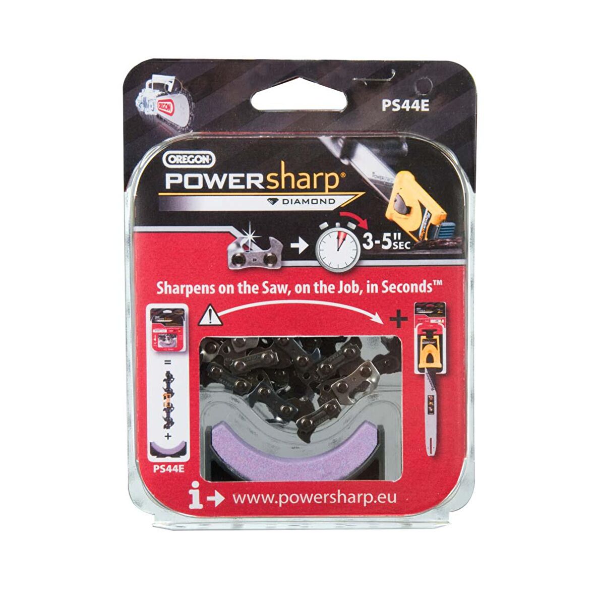 Oregon PS52E Powersharp Zincir ve Bileme Taşı Seti 26 Diş