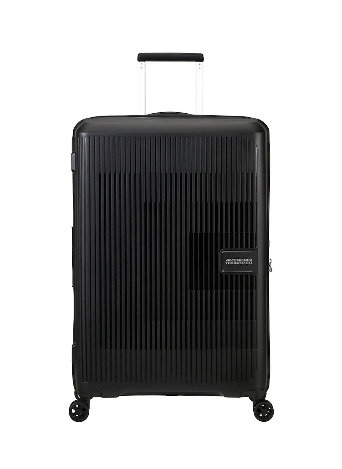 American Tourister Siyah Çekçekli Sert Valiz AEROSTEP-SPINNER 77/28 EXP TSA