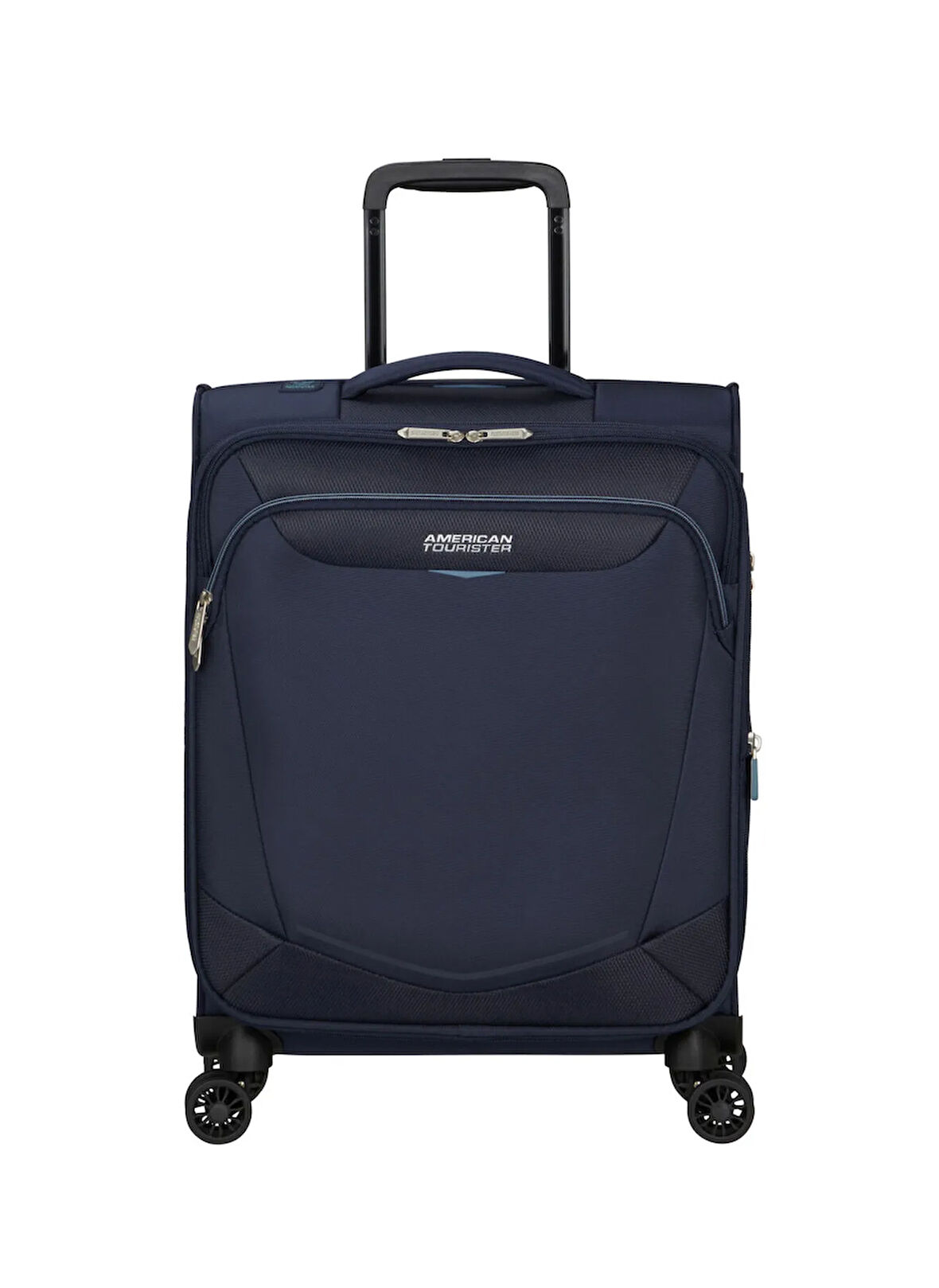 American Tourister Lacivert Çekçekli Kumaş Valiz SUMMERRIDE-SPINNER S EXP TSA