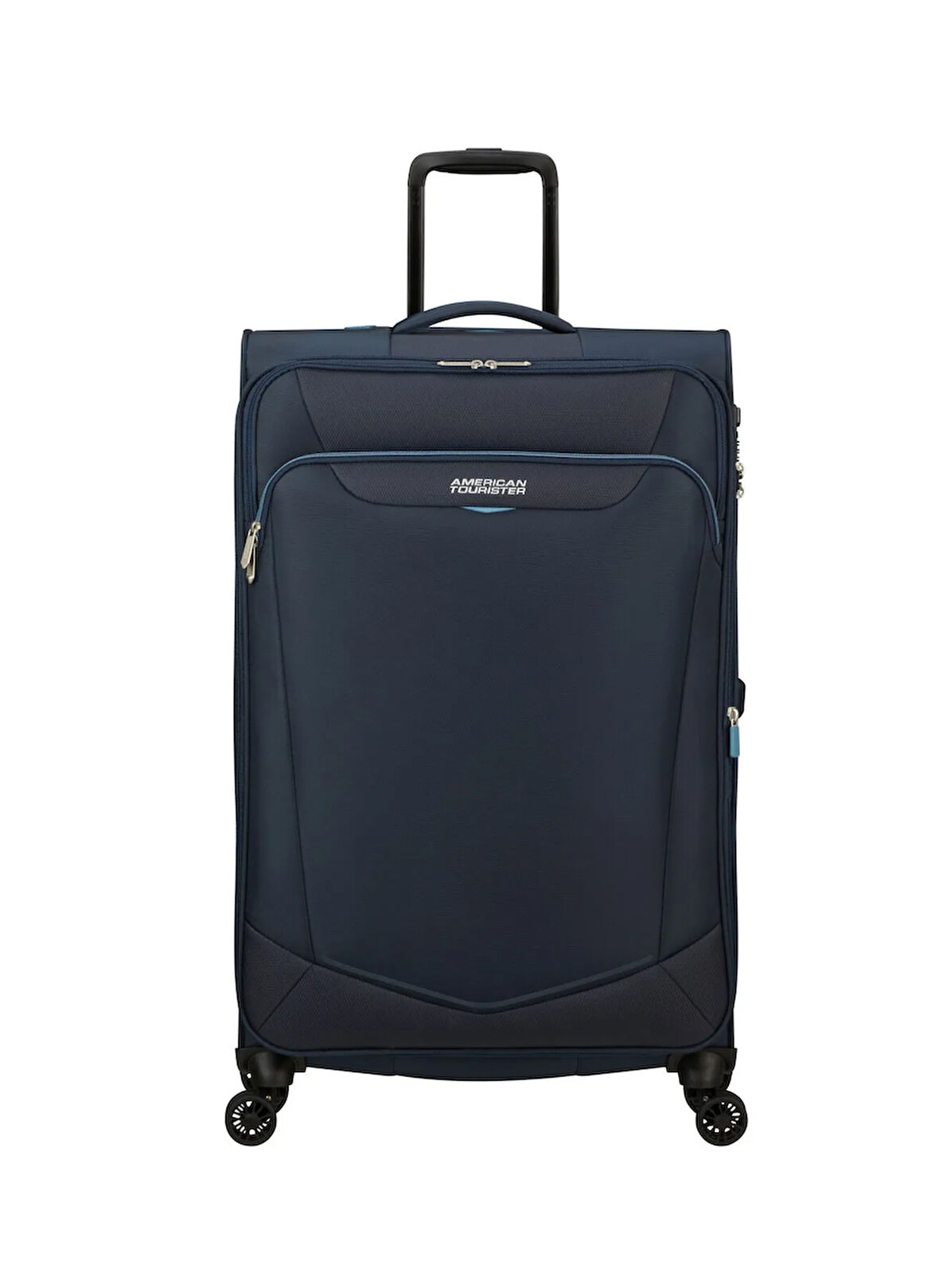 American Tourister Lacivert Çekçekli Kumaş Valiz SUMMERRIDE-SPINNER L EXP TSA