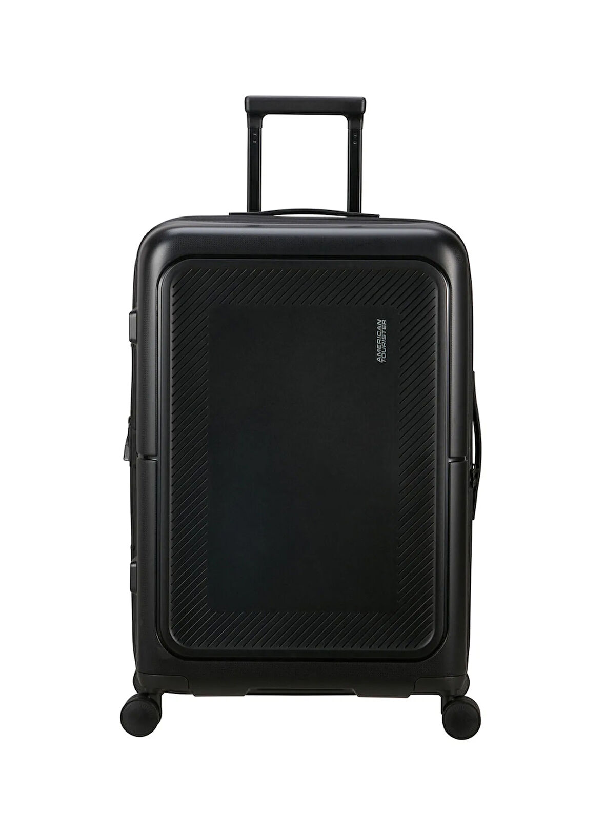 American Tourister Siyah Çekçekli Sert Valiz DASHPOP-SPINNER 67/24 EXP TSA