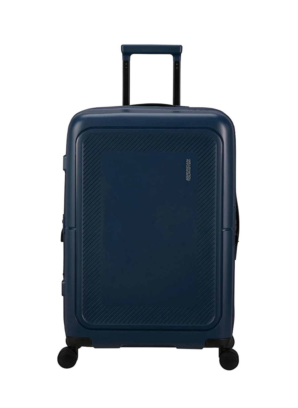 American Tourister Lacivert Çekçekli Sert Valiz DASHPOP-SPINNER 67/24 EXP TSA