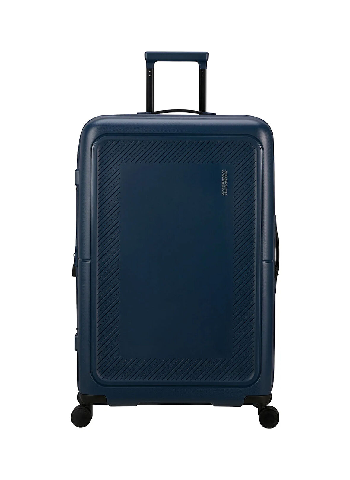 American Tourister Lacivert Çekçekli Sert Valiz DASHPOP-SPINNER 77/28 EXP TSA
