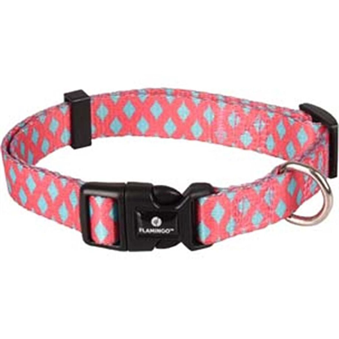 Flamingo Sue Köpek Boyun Tasması Pembe/Yeşil 30-45