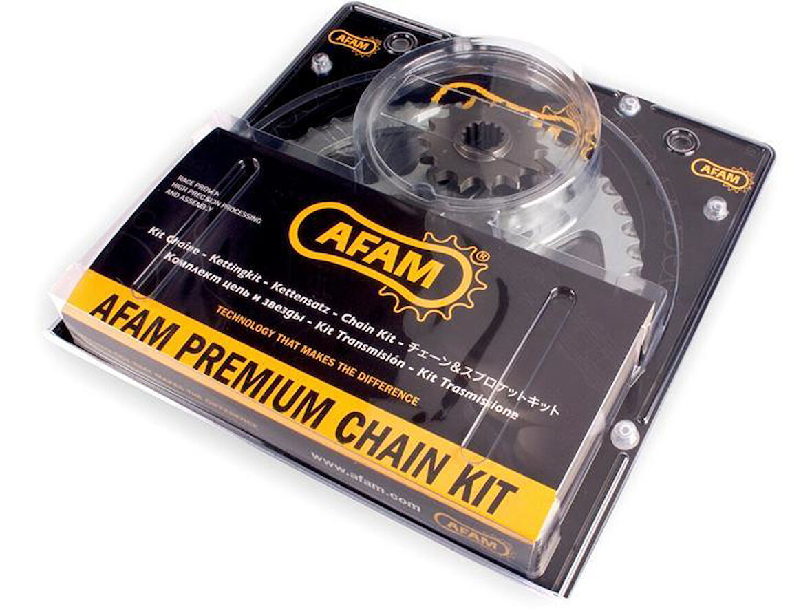 AFAM YAMAHA MT-03 N 2006-2013 ZİNCİR DİŞLİ SETİ ÇELİK (21510-15	,12305-47,A520XSR-Gold112)
