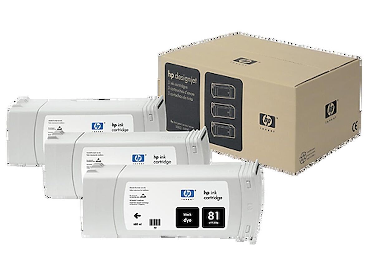 Hp 81 C5067A Mavi Kartuş 3Lü Paket