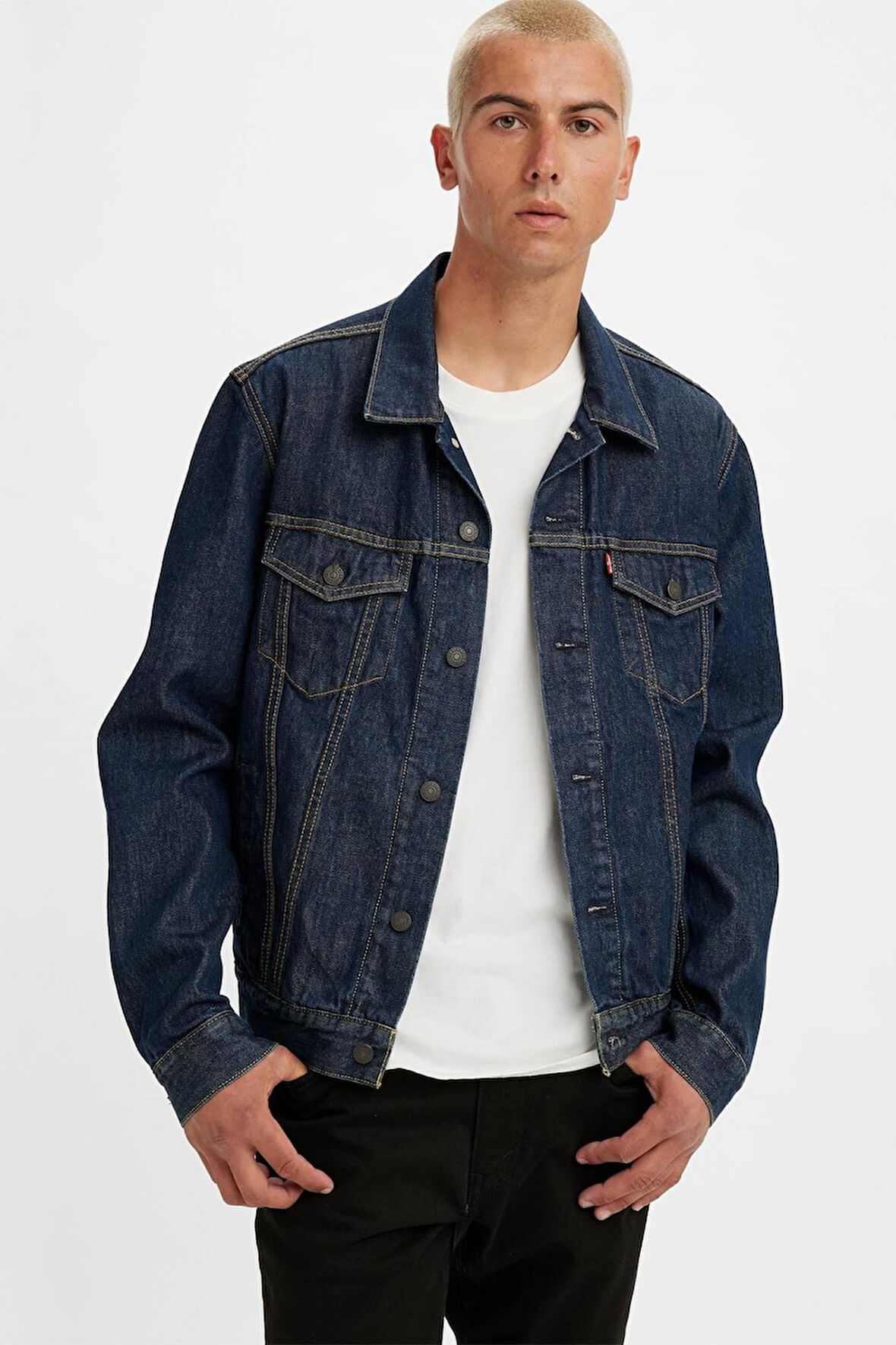 Levi's Erkek Rockridge Trucker İndigo Kot Ceket - 72334-0557