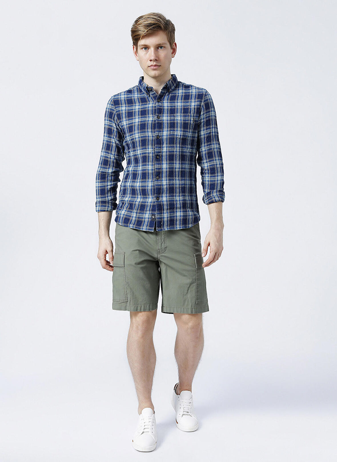 Dockers A1753-0000  Normal Bel Normal Kalıp  Bej Erkek Bermuda Şort