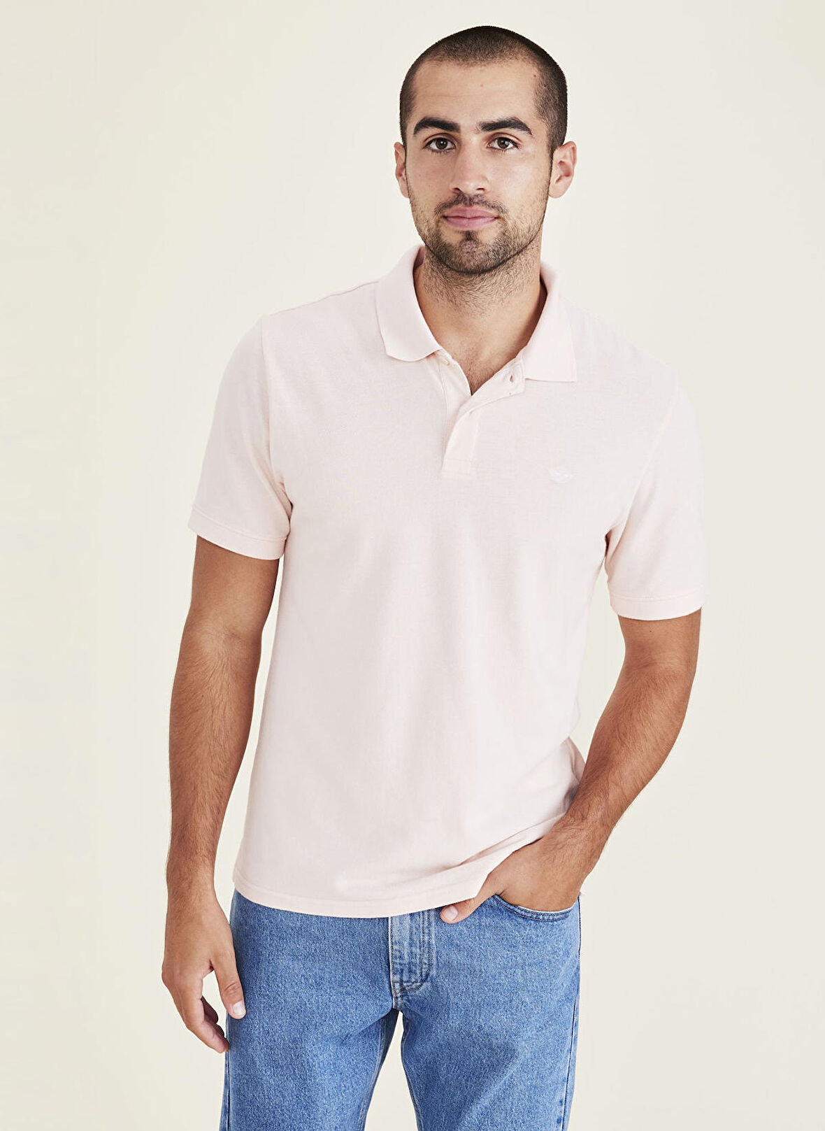 Dockers Polo T-Shirt, 2XL, Gül Kurusu