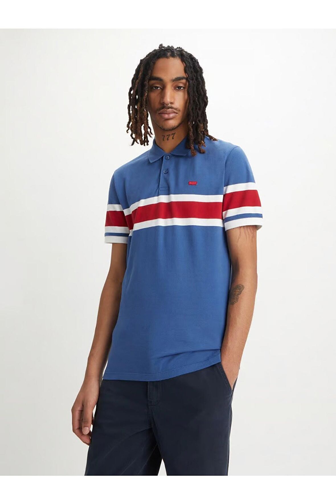 Levi's Erkek Slim Housemark Polo Yaka Tişört - A4842-0017