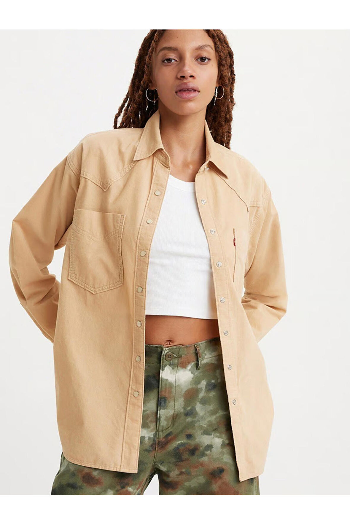 Levi's Kadın Kahverengi Kot Gömlek Donovan Western Gömlek -  A5974-0006