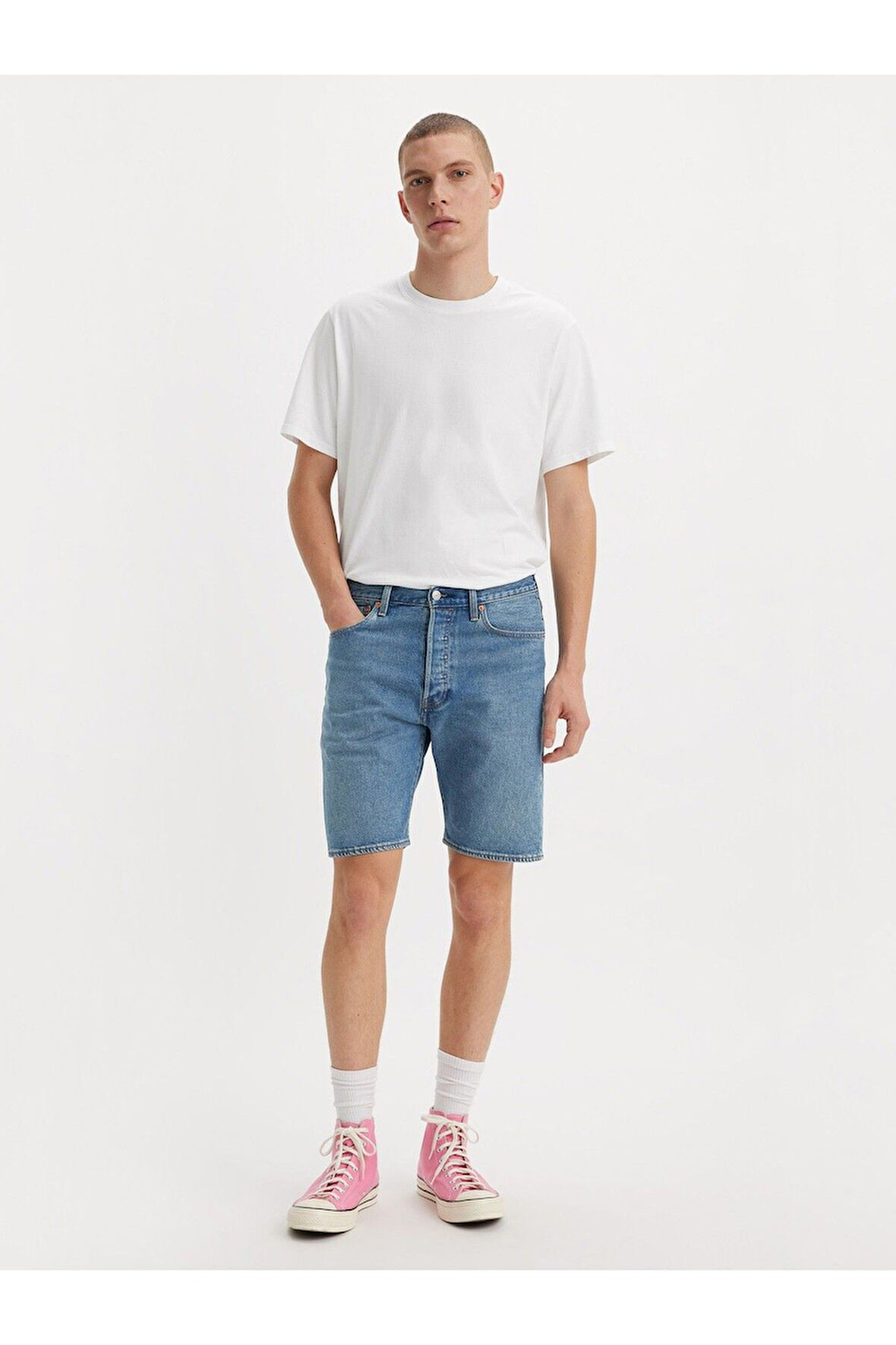 Levi's Erkek 501 ORIGINAL MAVİ JEAN ŞORT - 36512-0235