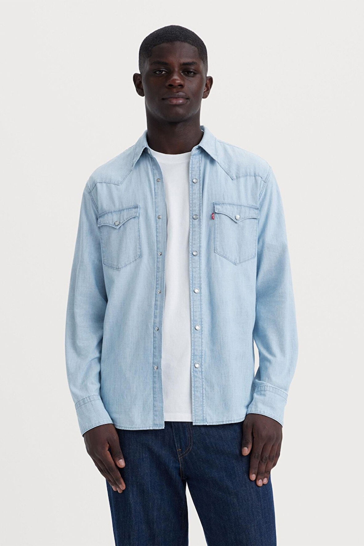 Levi's Erkek Western Standard Erkek Mavi Kot Gömlek - 85744-0066