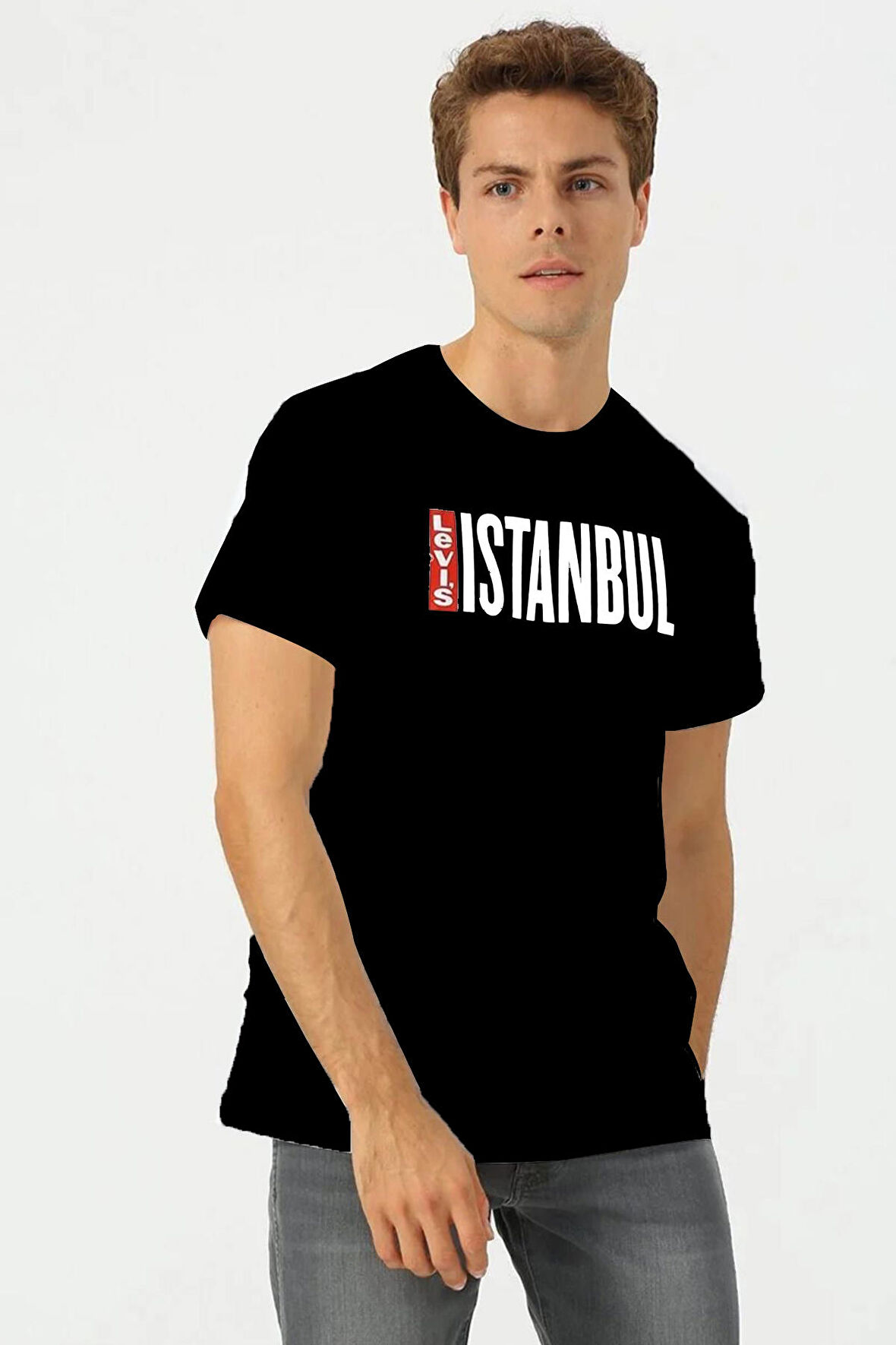 Levi's Erkek İstanbul Bisiklet Yaka Pamuklu T-shirt - A7747-0001