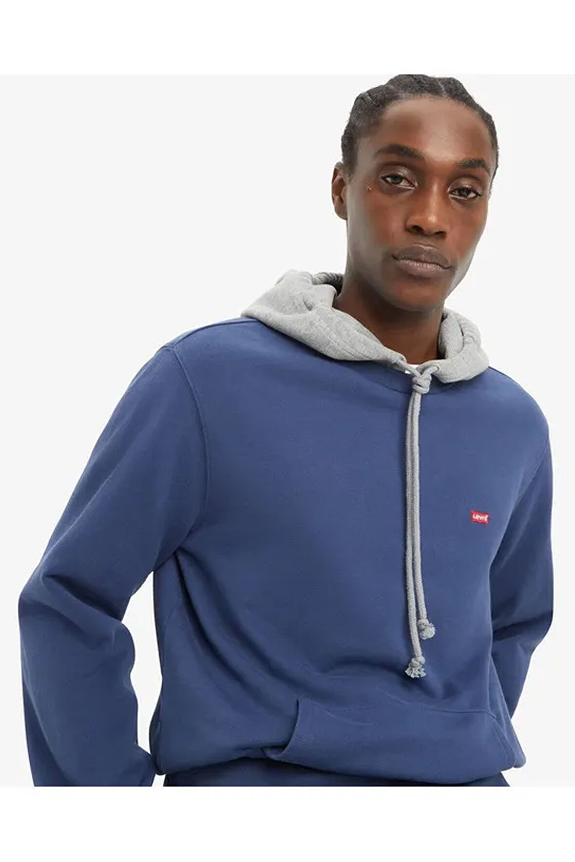 Levi's Erkek Kapüşonlu Mavi Sweatshirt - 001TV-0001