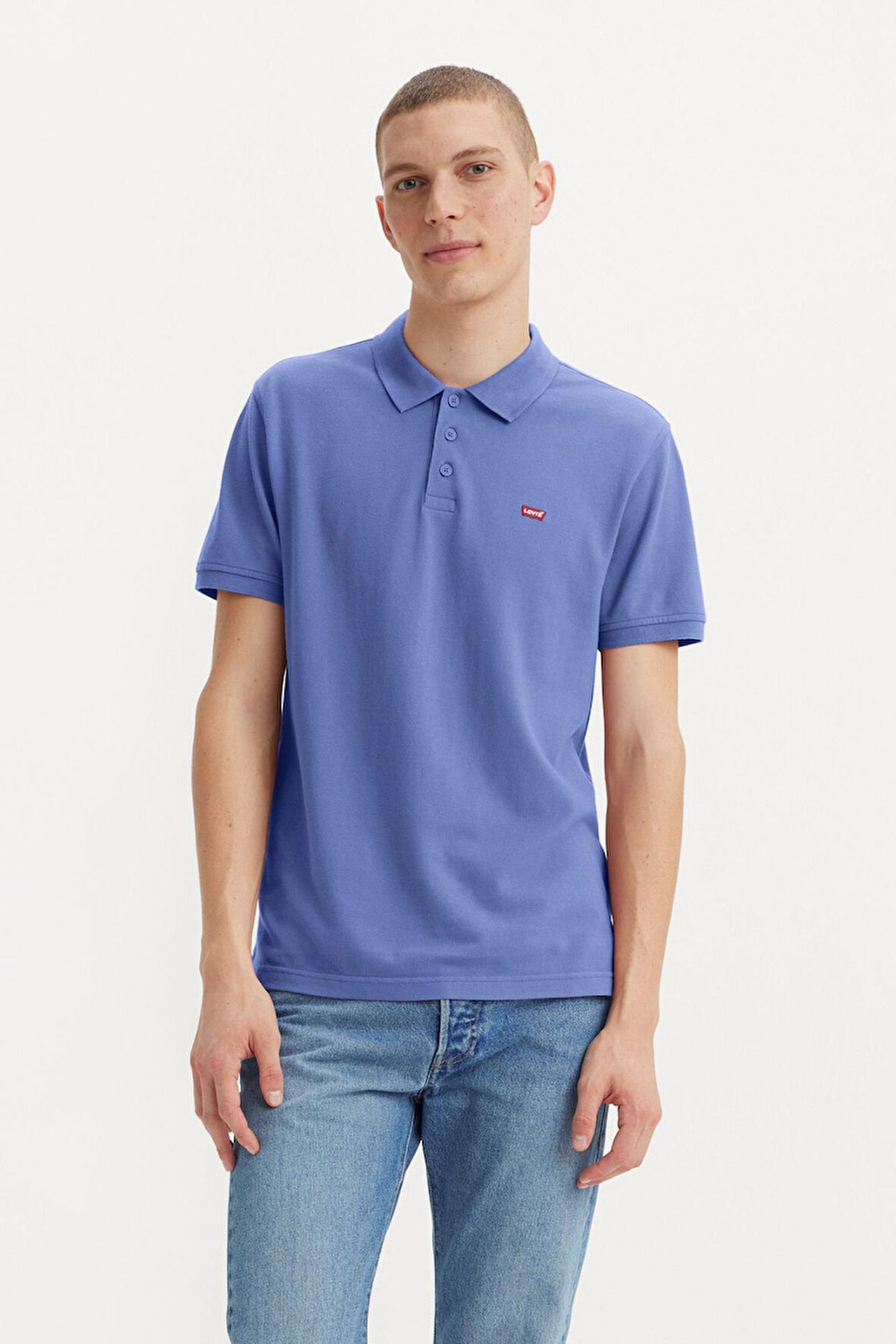 Erkek  Standart Fit Lila Polo Yaka T Shirt  A2085-0010