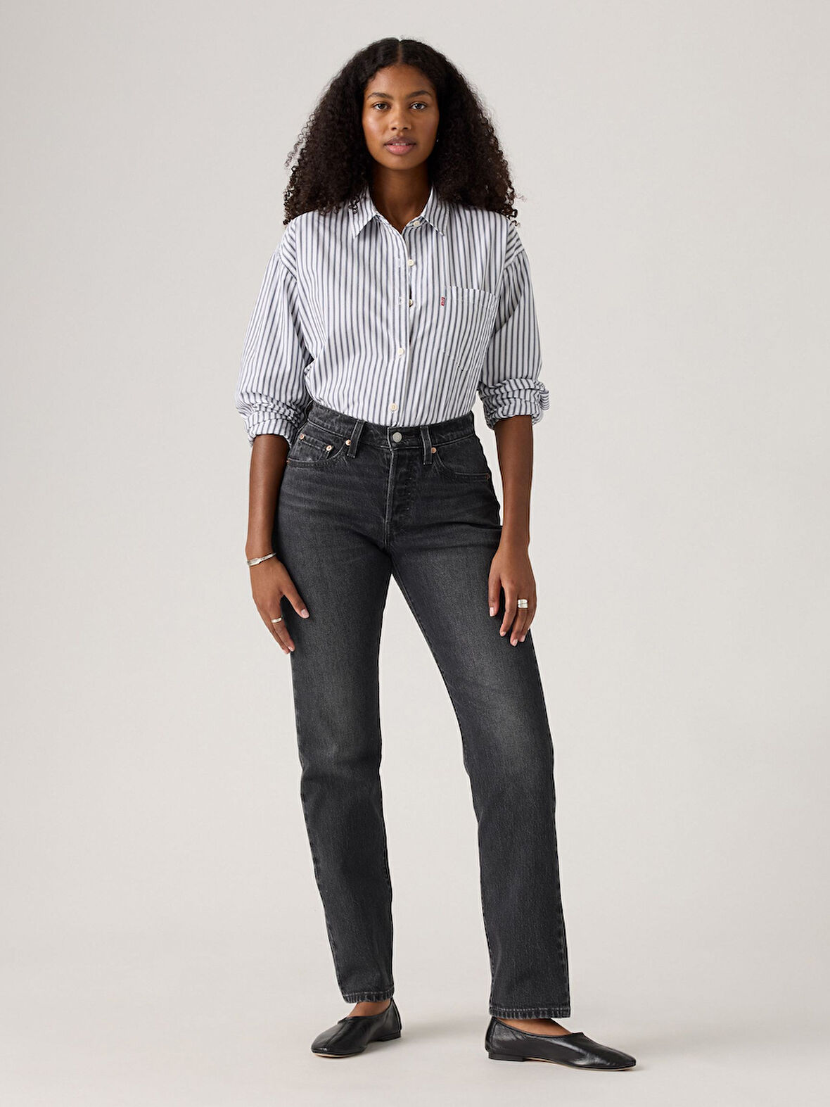 501 CURVE KADIN SİYAH JEAN KOT DENIM PANTOLON 005K8-0001