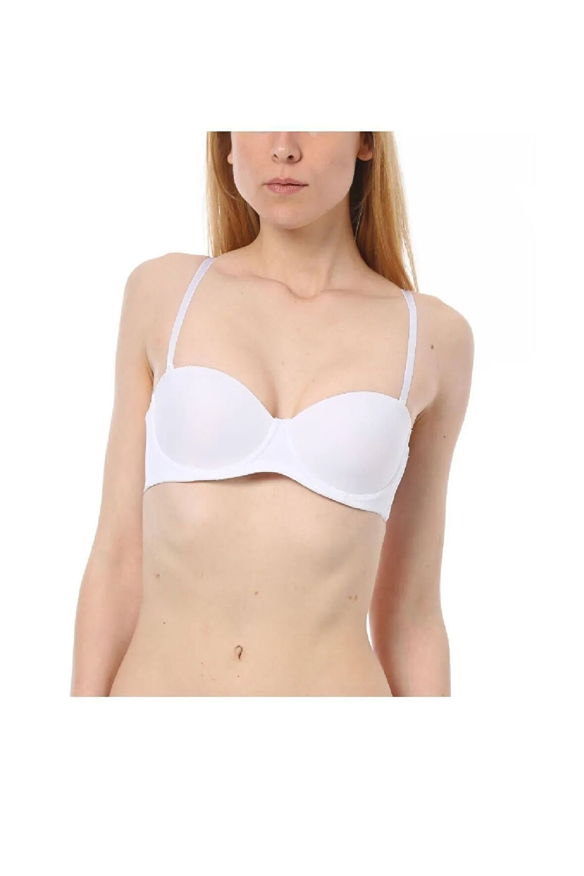Kadın Beyaz Desteksiz Straplez Sütyen 192