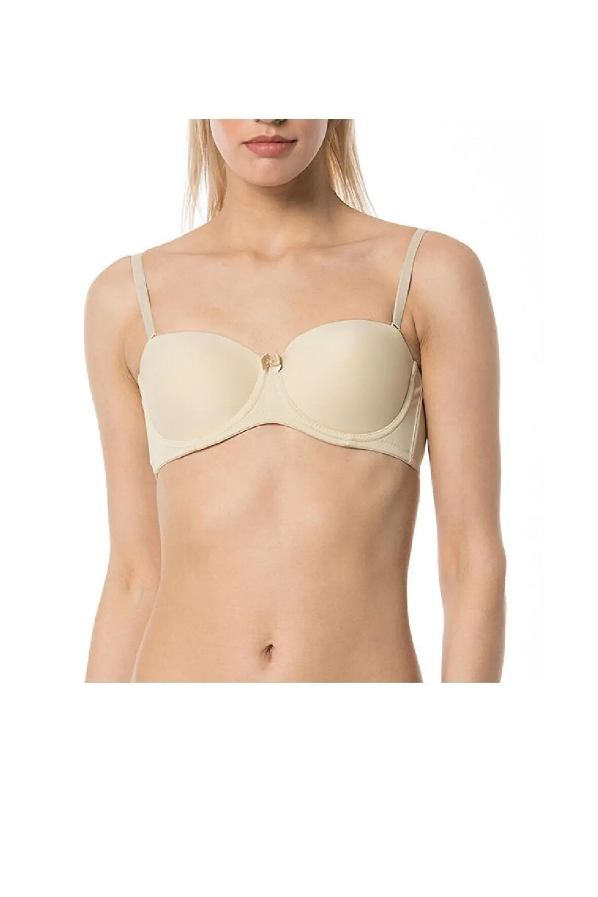 Kadın Ten Desteksiz Straplez Sütyen 192