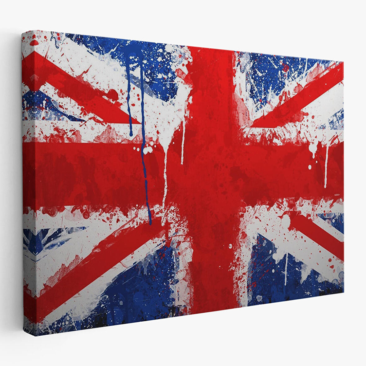 İngiltere Bayrağı Duvar Sanatı Kanvas Tablo, Ev ve Ofis Dekoru-5401