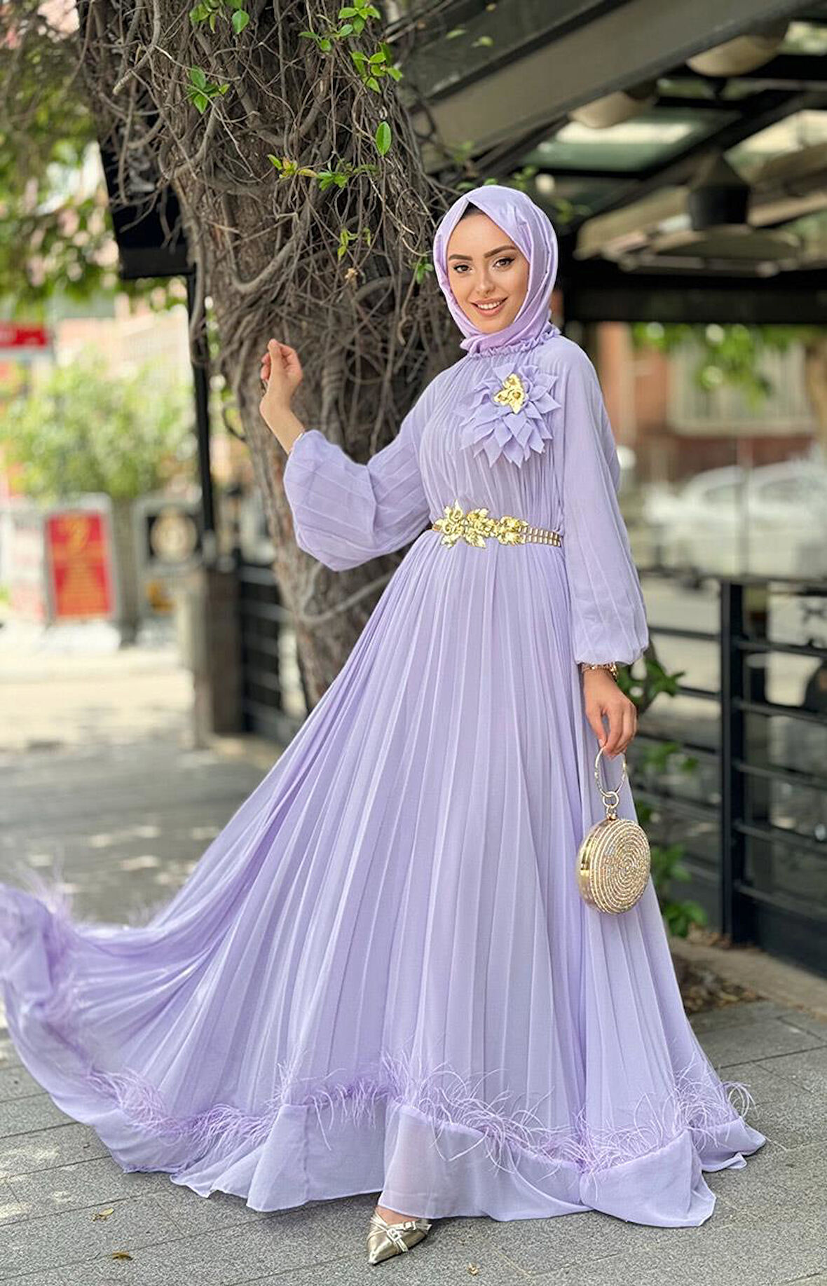 QUPRA Elbise QAY65002 Lila