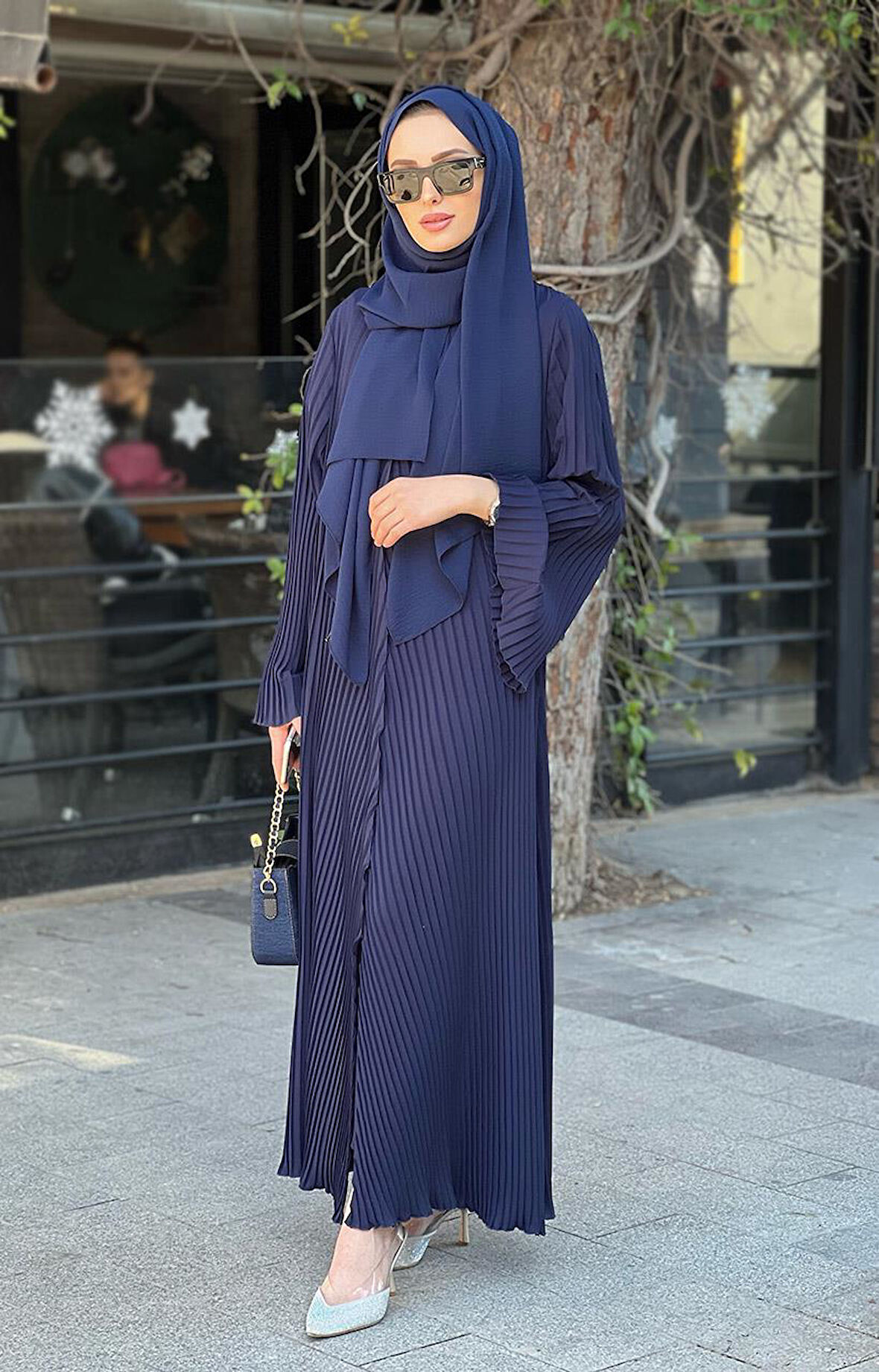 PIEEF Abaya 2415 KOYU LACİVERT