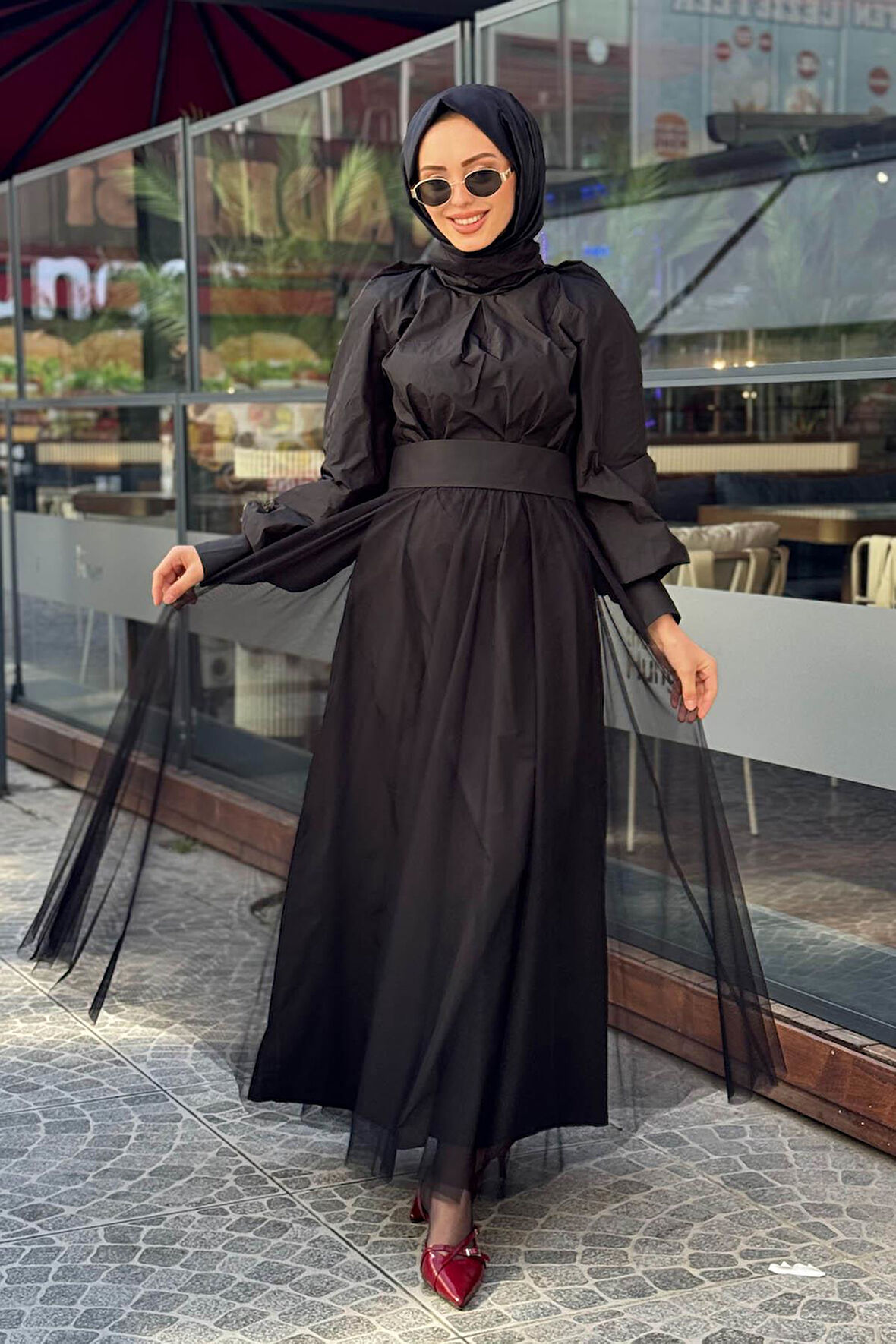 alMARWAH Elbise 202732 Siyah