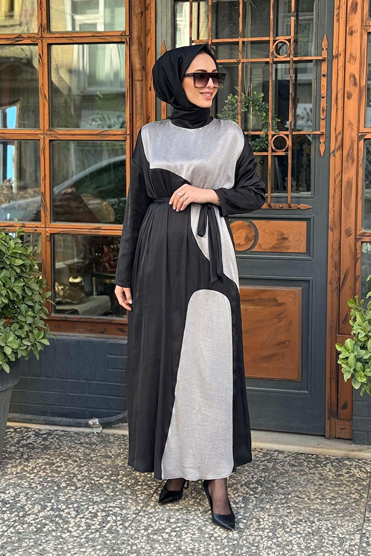 alMARWAH Elbise 303819 Siyah