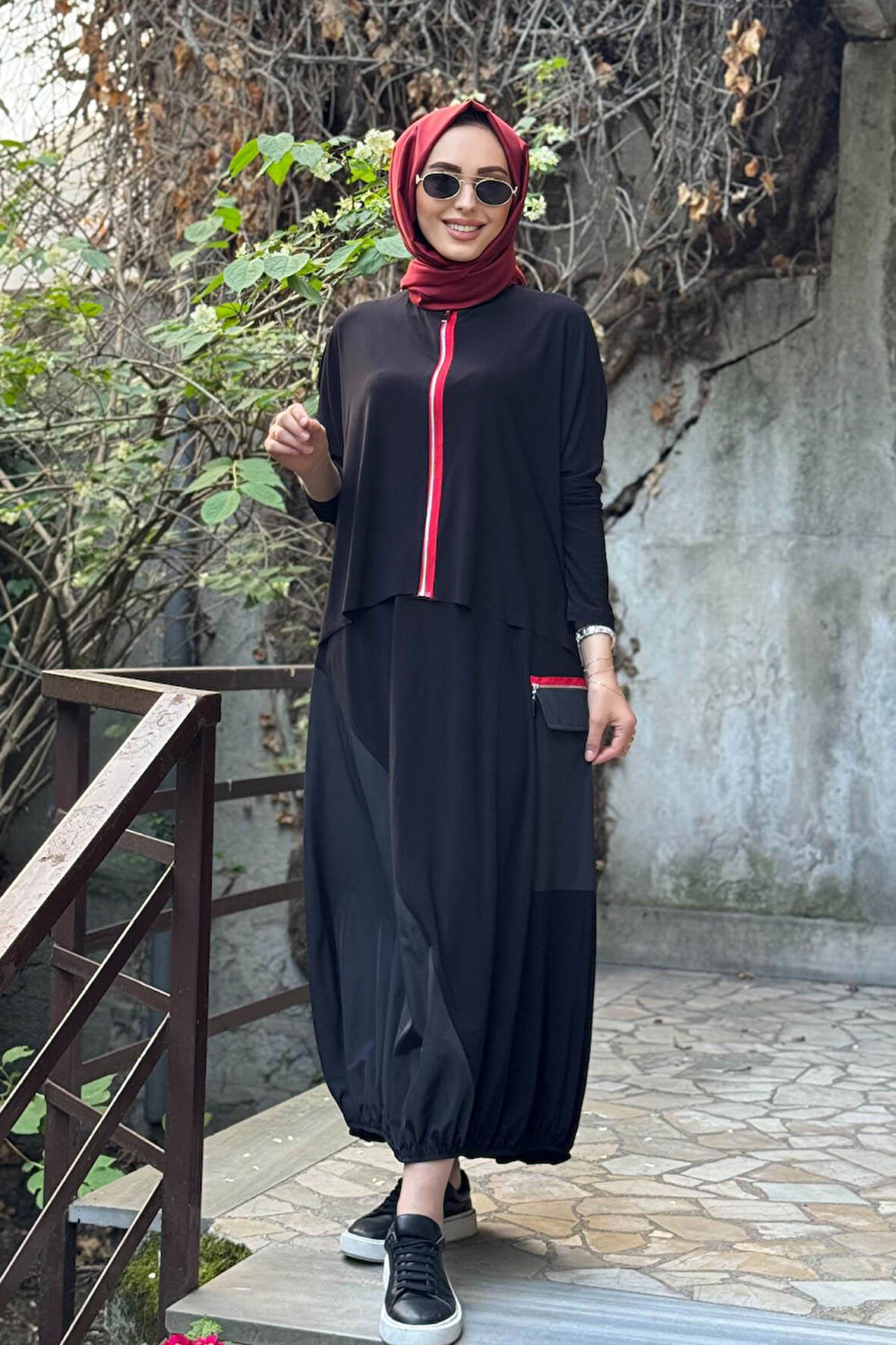 Nurcan Çetin Etekli Takım 25457 Siyah