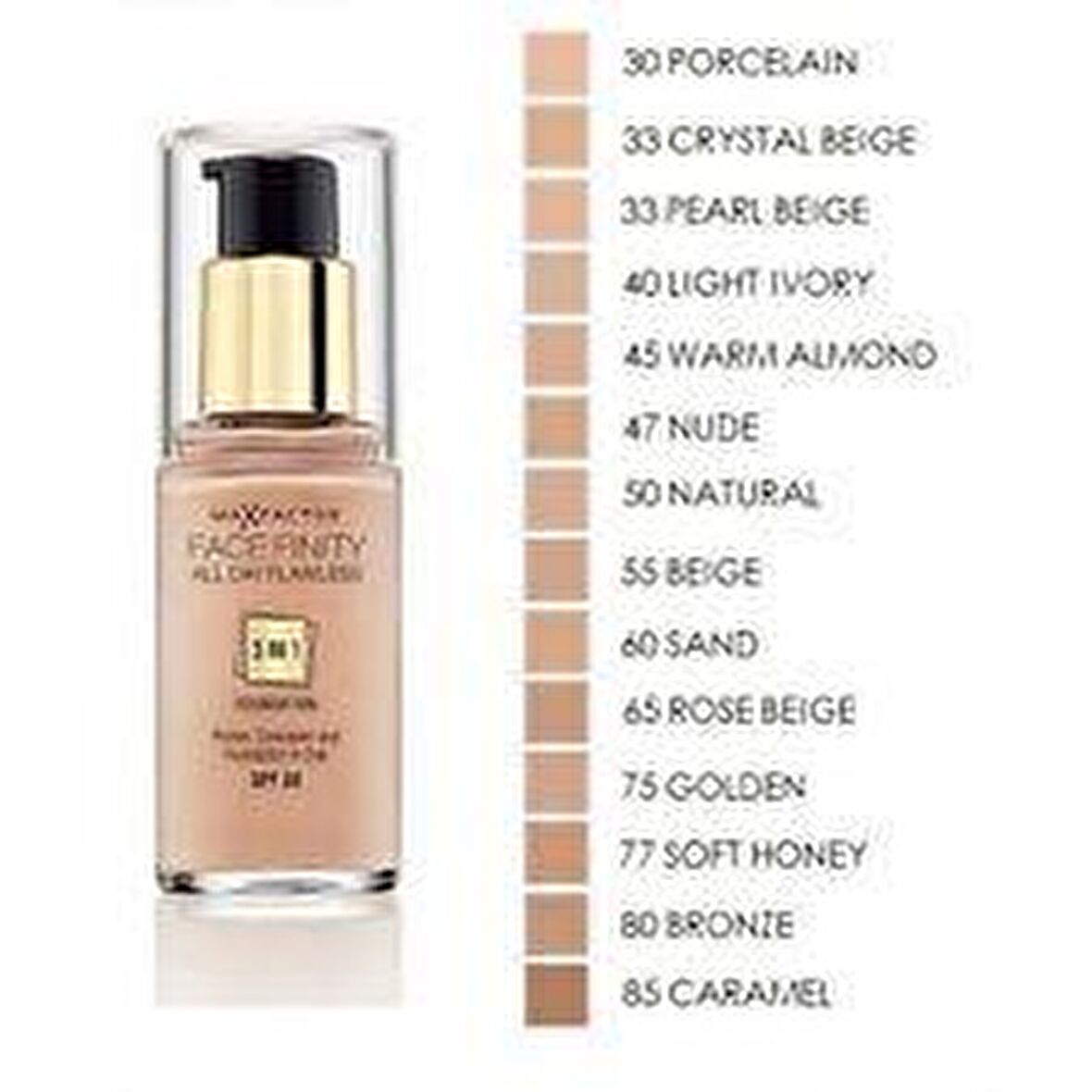 Max Factor Face Fınıty 3 In 1 Fondoten Spf 20  80 Bronze 30ml