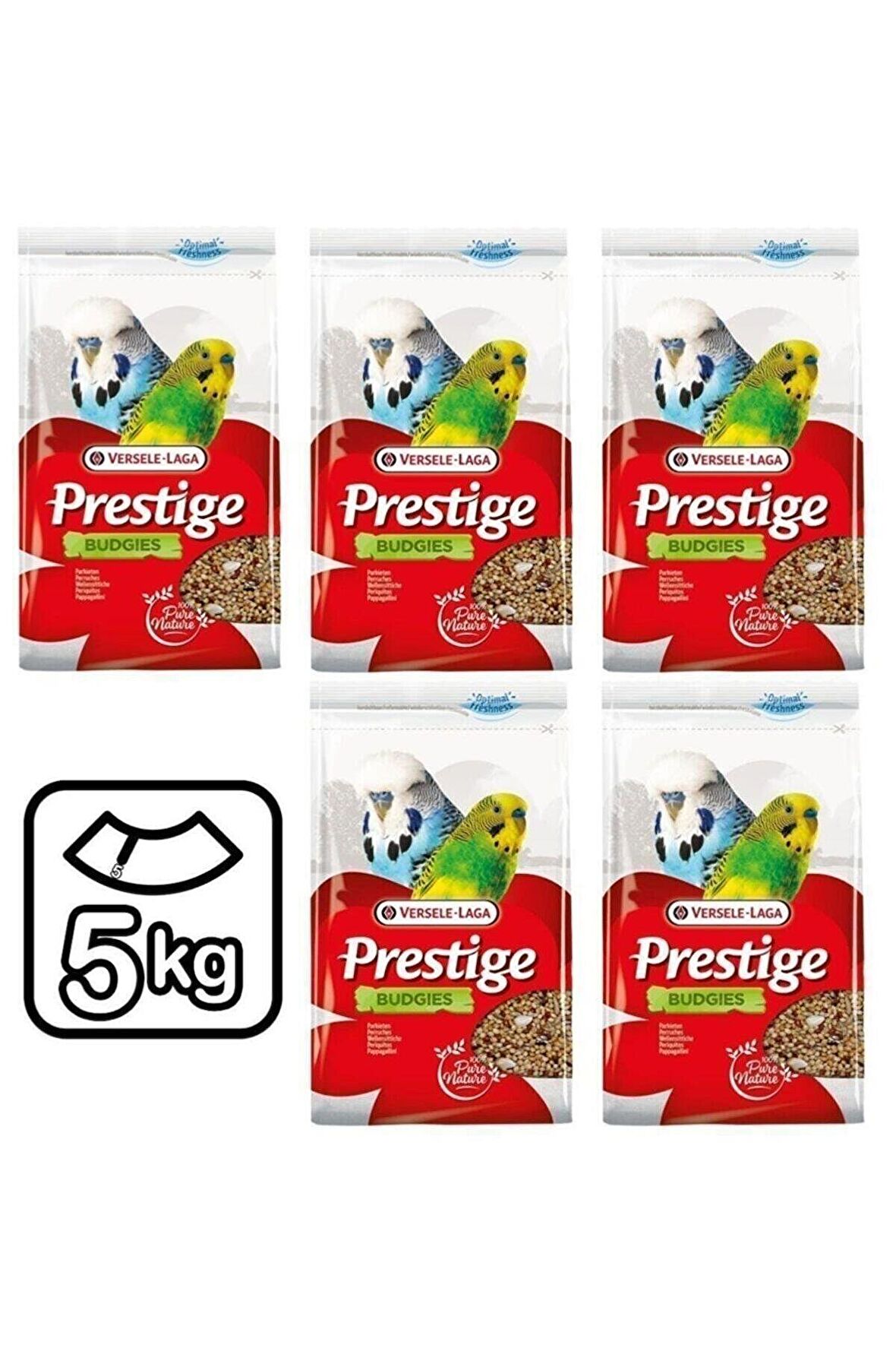 Versele Laga Prestige Budgies 5 x 1 Kg Muhabbet Kuşu Yemi 