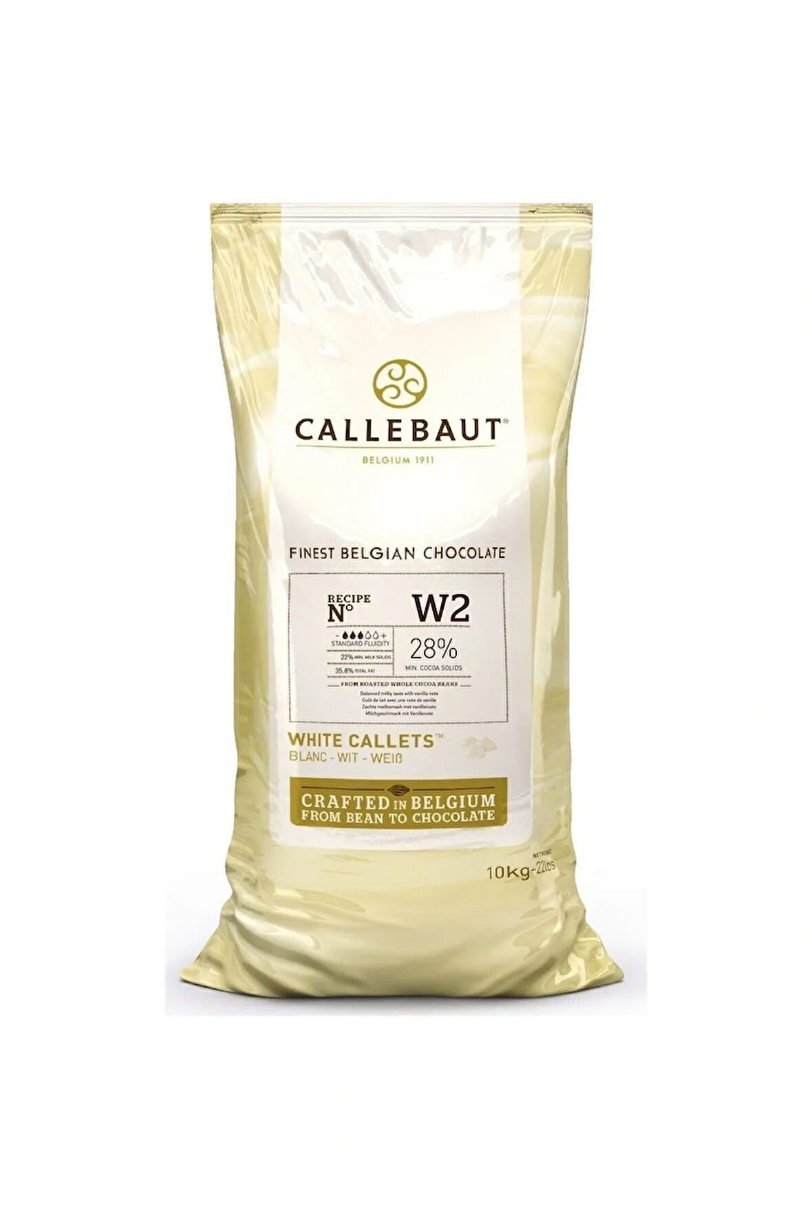 Callebaut W2 Beyaz Çikolata 10 Kg