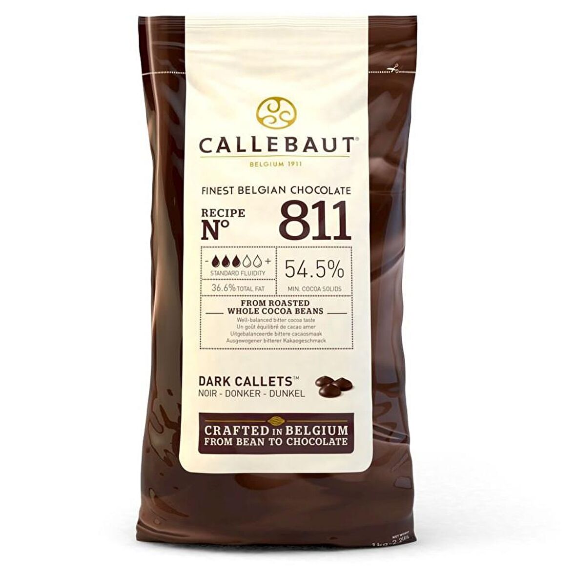 Callebaut Bitter Kuvertur Pul Çikolata 1 Kg 