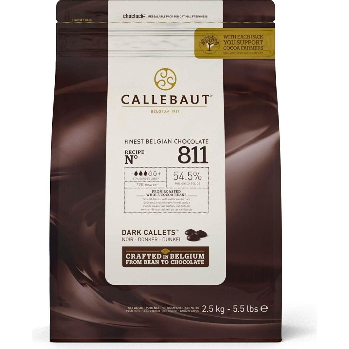 Callebaut 811 Bitter Damla Kuvertur Çikolata 2,5 K