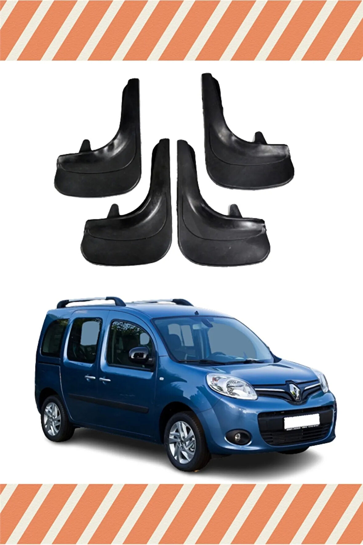 Renault Kangoo uyumlu 4’lü tozluk çamurluk paçalık sağlam koruma