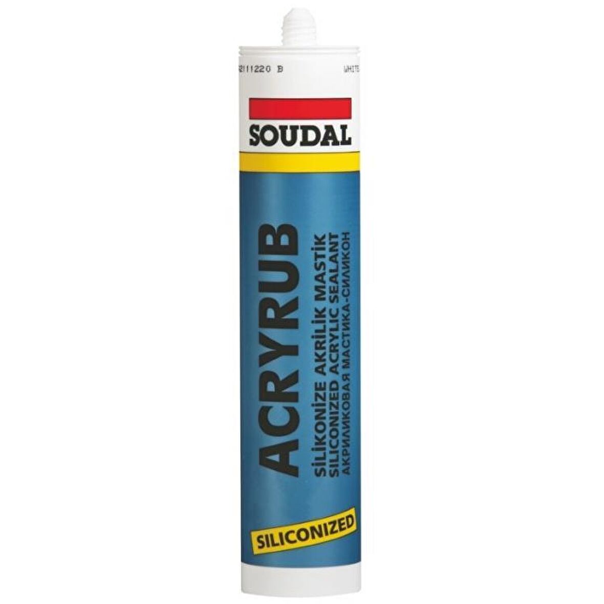 Soudal Acryrub Silikonize Mastik 310 ml Siyah