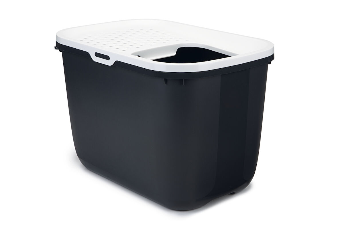 Beeztees Kapalı ve Derin Kedi Tuvaleti, Gri, 58x38,5x39,5cm