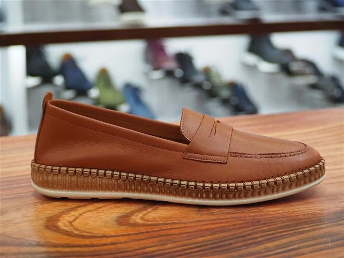 TABA HAKİKİ DERİ KADIN LOAFER AYAKKABI