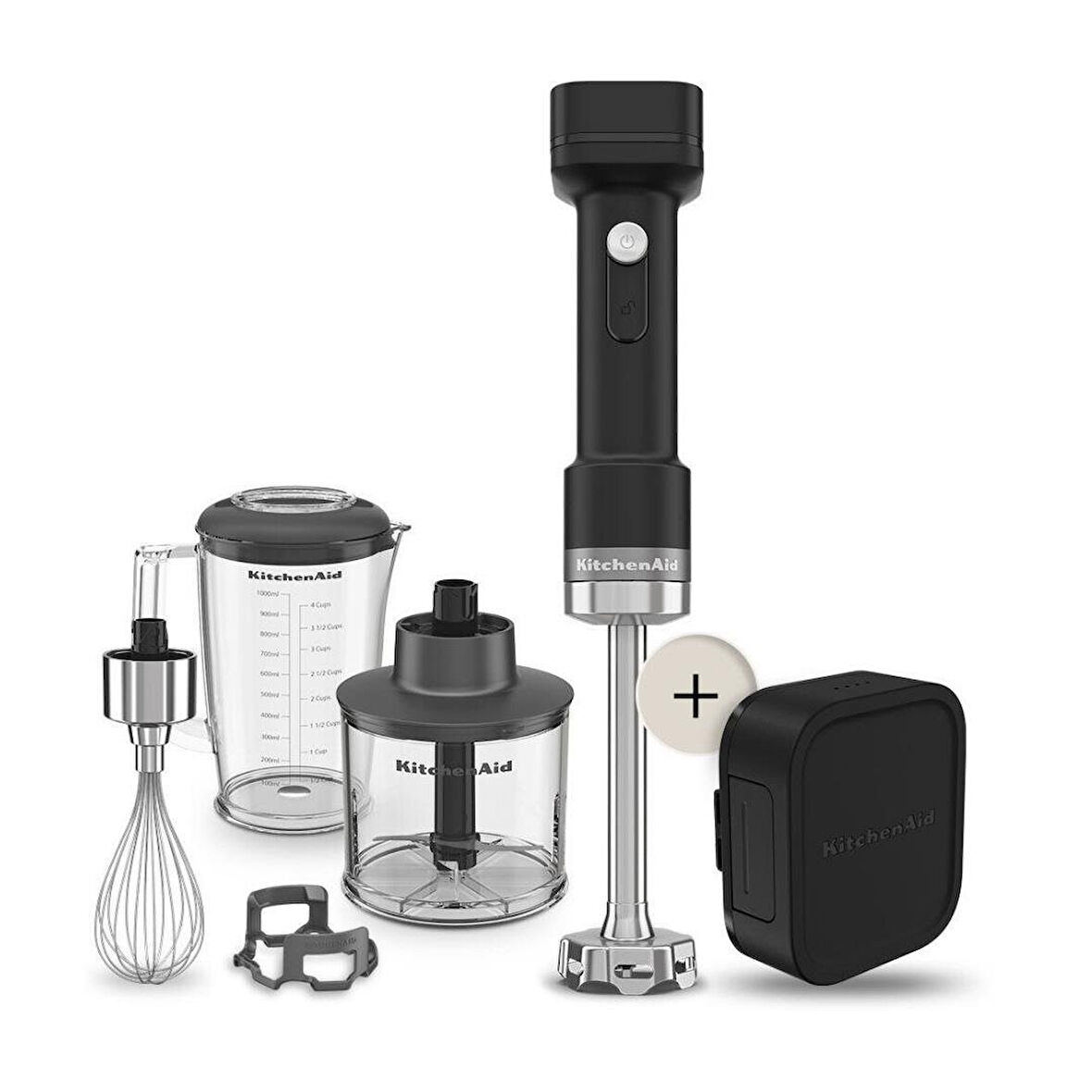 KitchenAid 5KHBRV75BM Go Kablosuz Serisi El Blenderı Aksesuarlı Bataryalı