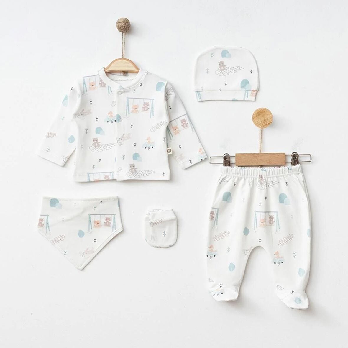 KEDİCİKLER DESENLİ 5'Lİ HASTANE ÇIKIŞI