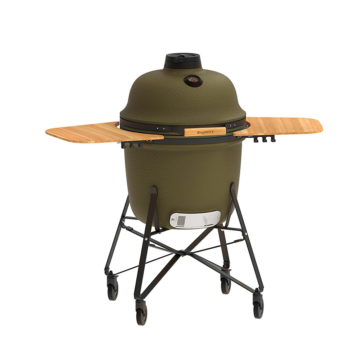 Berghoff Ron Mat Haki Yeşil Büyük Seramik Barbekü ve Fırın 58 cm