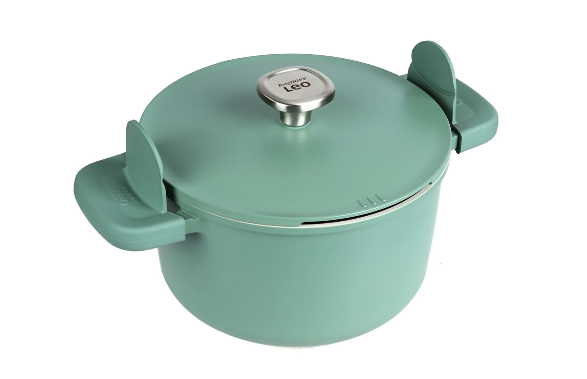 Berghoff Leo Phantom Kapakli Yapişmaz Derin Tencere 24 Cm Forest Green