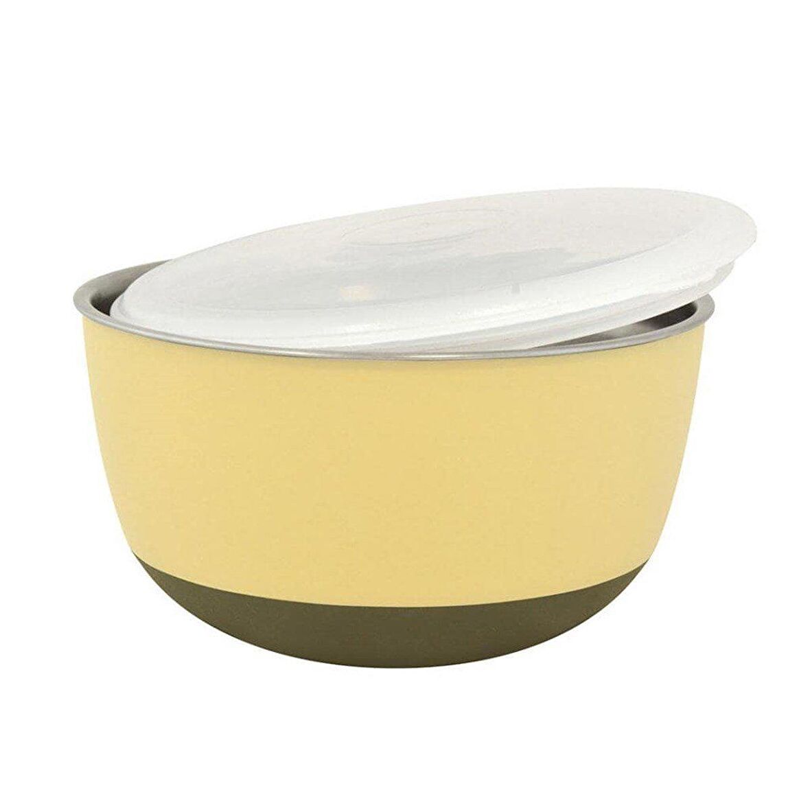 Duvo+ With Lid Bowl Mama Ve Su Kabı 2900ml Yellow