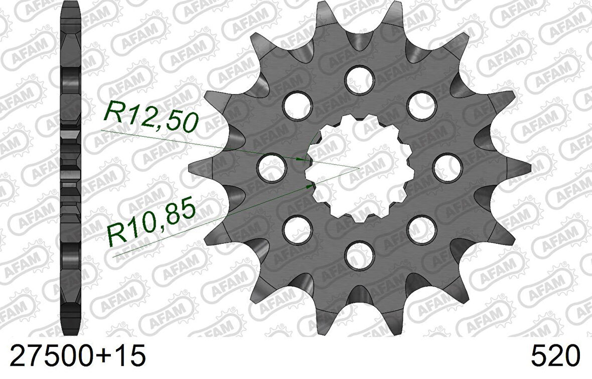 AFAM KAWASAKI KLE 650 VERSYS / ER6-N/ER6-F ÇELİK ÖN DİŞLİ #520 27500-15