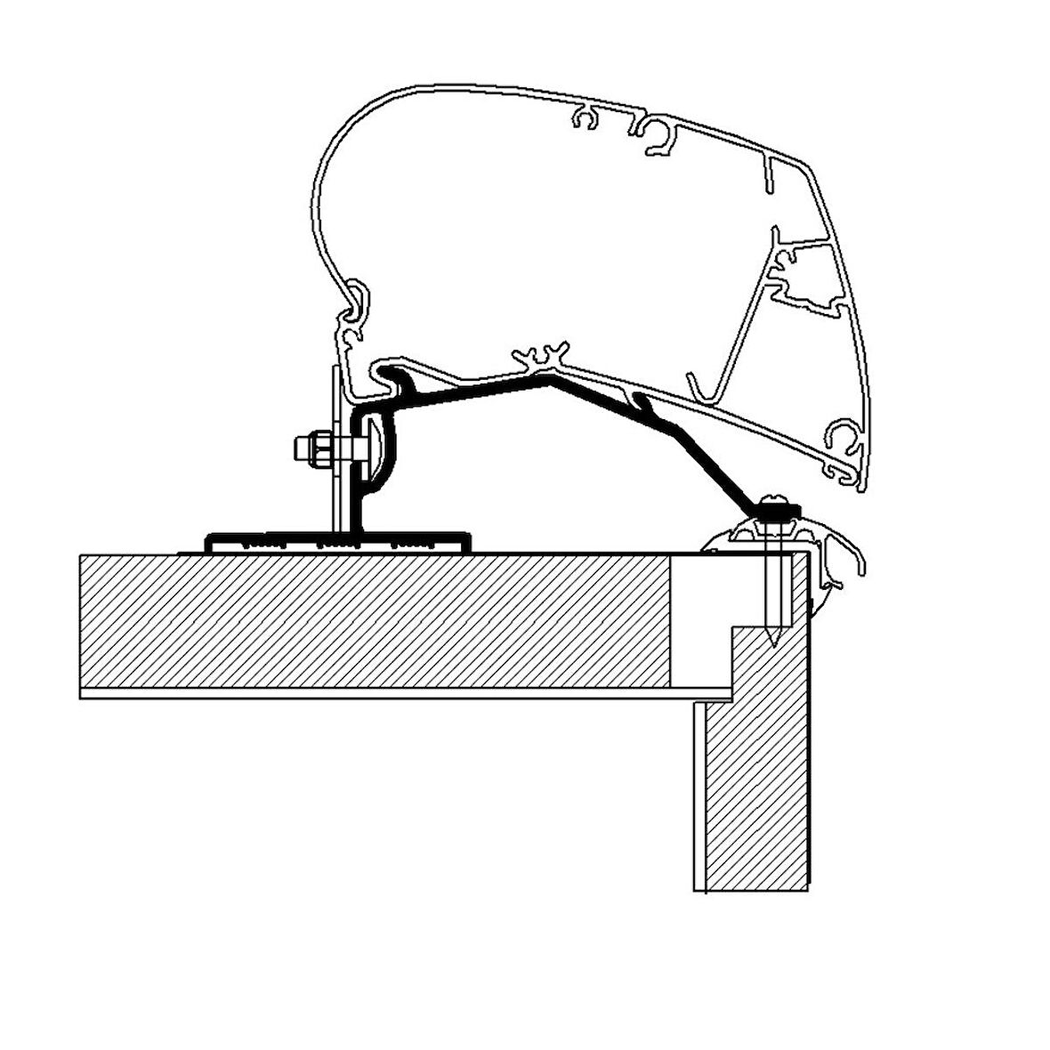 Thule Omnistor 9200, 6300, 6200 Serisi ( Tavan Montaj Braketi )