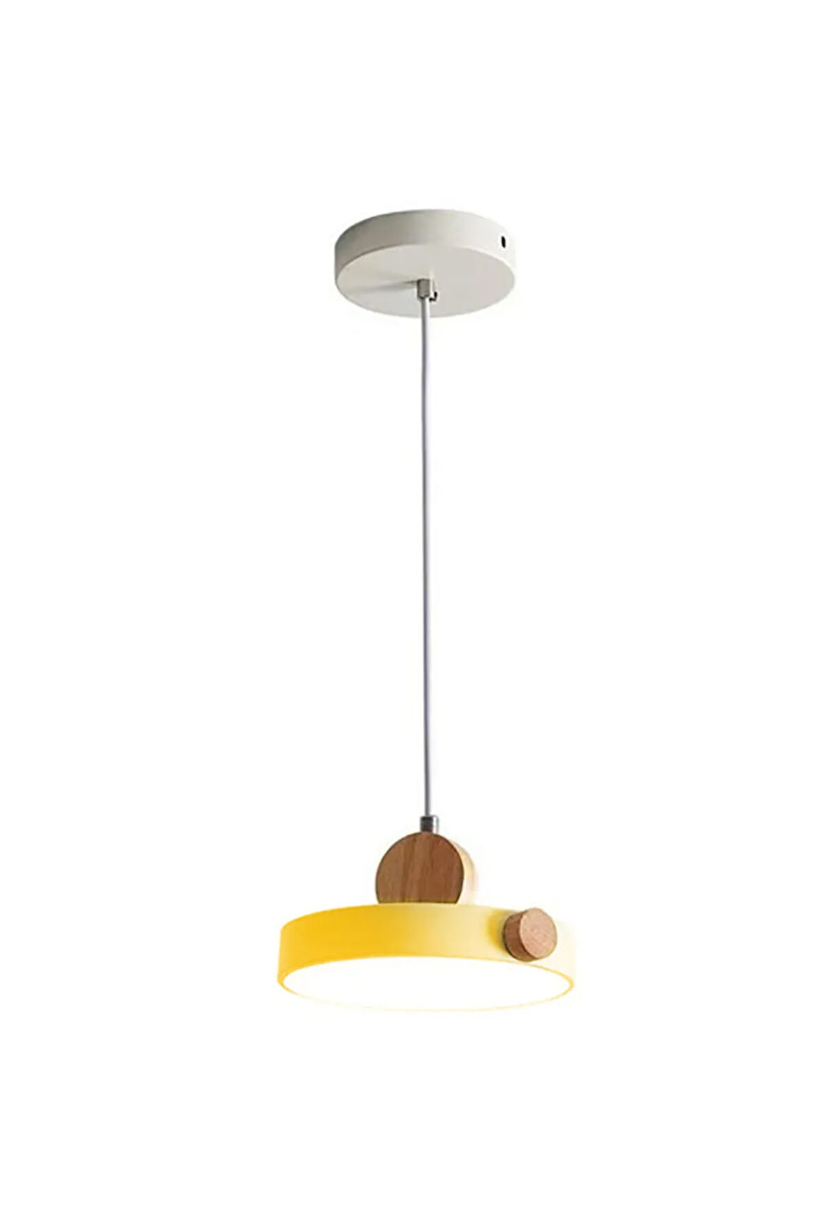 Tekli Sarı Led Modern Çocuk Avize