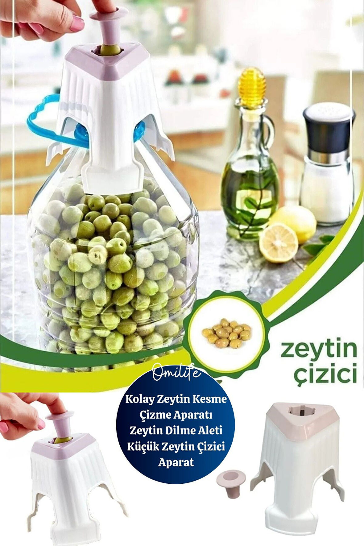 Kolay Zeytin Kesme Çizme Aparatı Zeytin Dilme Aleti Küçük Zeytin Çizici Aparat