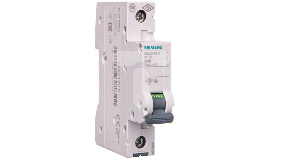 Siemens 1X40 Amper B Tipi 6Ka W Otomat Sigorta