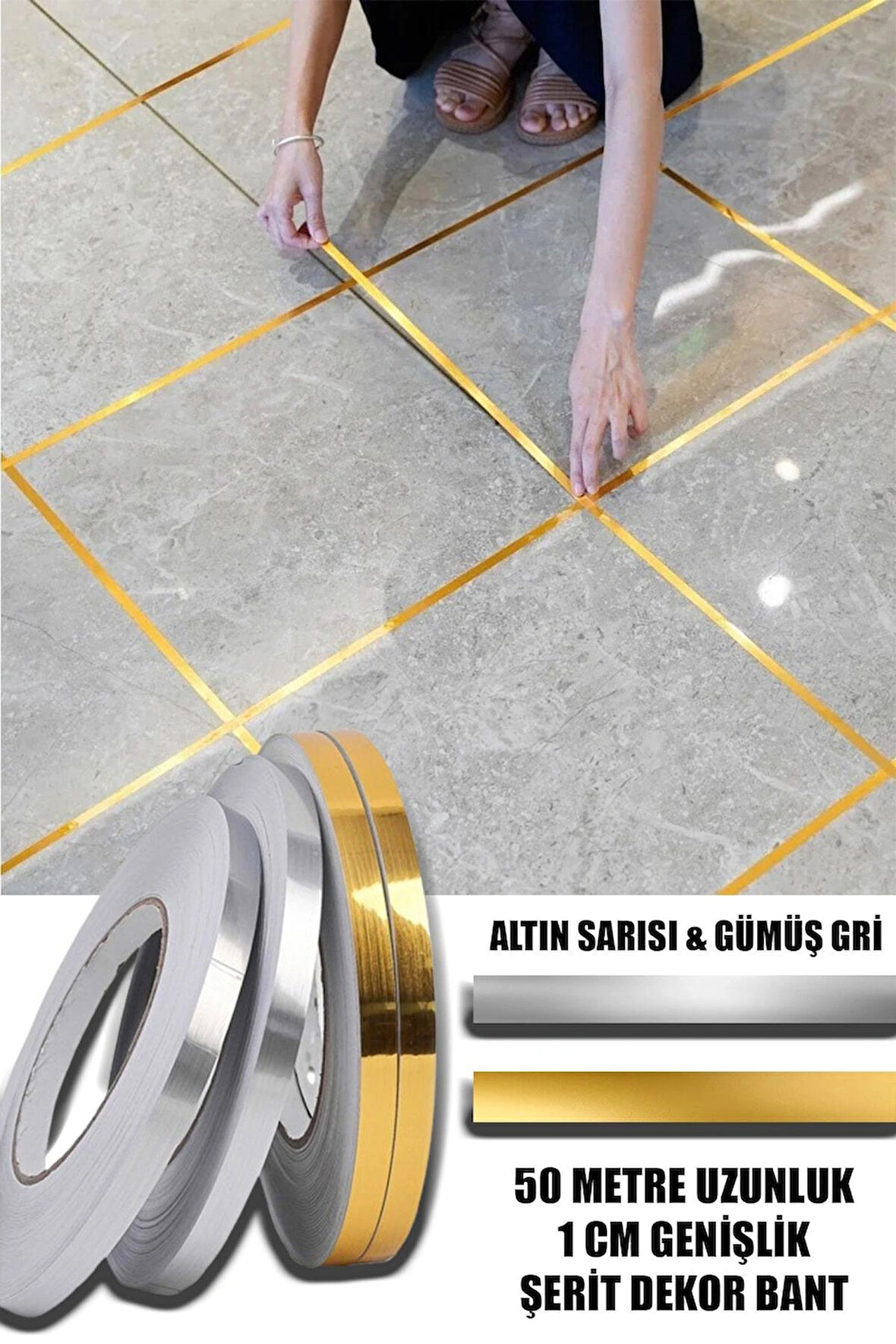 ✨ 50 Metre Dekoratif Şerit Bant