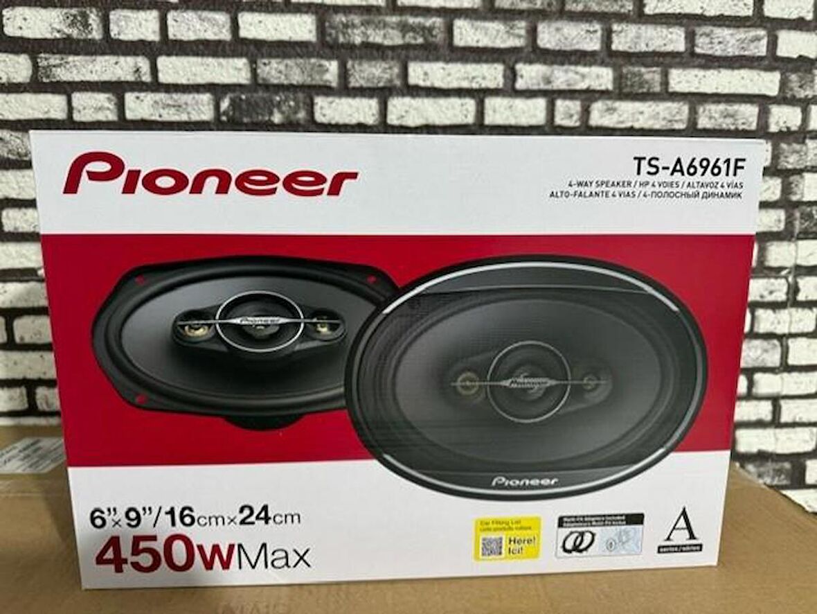 PİONEER TS-S6961F 450WATT OVAL HOPARLÖR TAKIMI 2024 YENİ SERİ